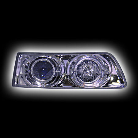 Альтернативная оптика для HONDA CIVIC 3D/4D '88-`89, фары cиний прожектор, хром SK3300-CRX88-B (тюнинг оптика, цена за комплект)