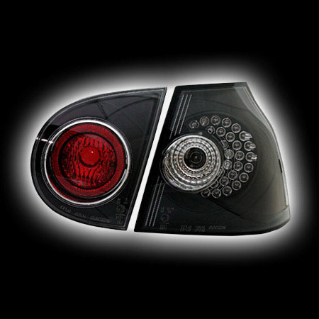 Альтернативная оптика для VW GOLF 5 `03-, T/L,фонари задние,  светодиодный, черный NO (тюнинг оптика, цена за комплект)