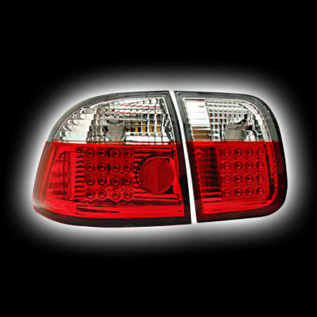 Альтернативная оптика для HONDA CIVIC 4D '96-`98, T/L, фонари задние,светодиодные красный NO (тюнинг оптика, цена за комплект)