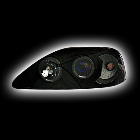 Альтернативная оптика для HONDA CIVIC 4D '99-00, фары, синий прожектор, черный SK3300-CV99-JMB (тюнинг оптика, цена за комплект)