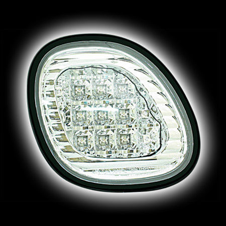 Альтернативная оптика для LEXUS GS300 '98-04, фонари задние,  вставки, светодиодные, хром NO (тюнинг оптика, цена за комплект)