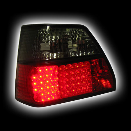 Альтернативная оптика для VW GOLF 2 `88-, T/L,фонари задние, светодиодные, тонированный красный NO (тюнинг оптика, цена за комплект)