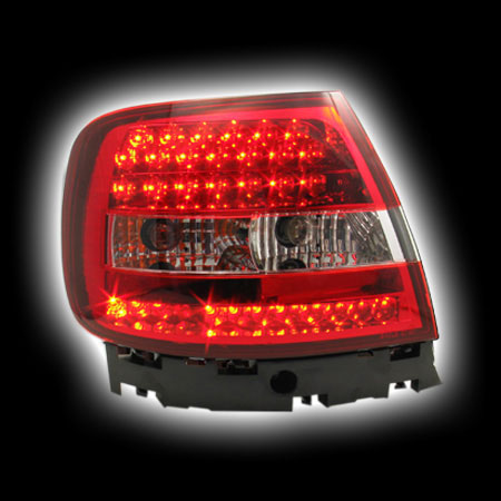 Альтернативная оптика для AUDI A4 '96-`99, T/L, светодиодные, красный AD035-BERE2-E (тюнинг оптика, цена за комплект)