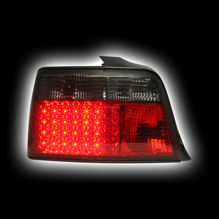 Альтернативная оптика для BMW E36, '92-`98 4D, T/L светодиодные, тонированный красный SK1600-103924D-ERS (тюнинг оптика, цена за комплект)