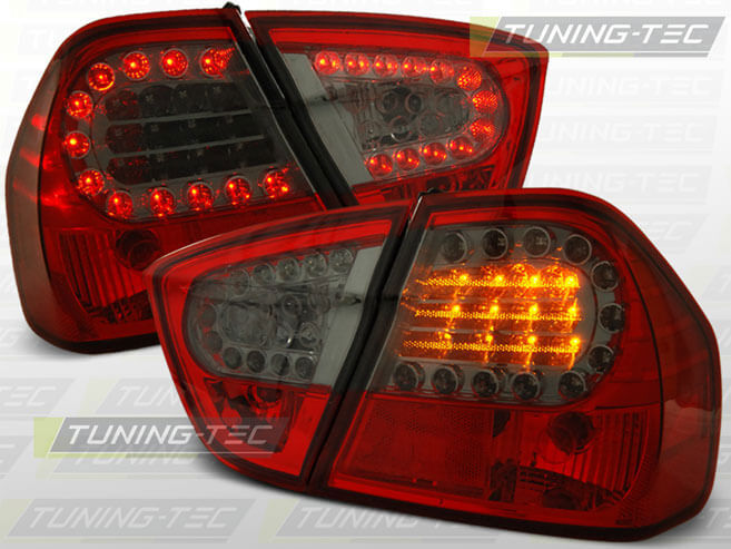 Альтернативная оптика для BMW E90 SEDAN `05-, T/L,фонари задние,  светодиодные, тонированный красный (тюнинг оптика, цена за комплект)