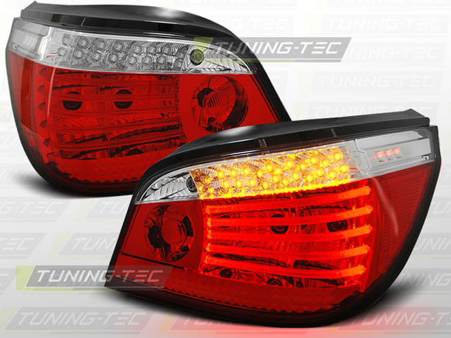 Альтернативная оптика для BMW E60 `04, T/L, светодиодный, прозрачный красный  JE60-LTLS-CR (тюнинг оптика, цена за комплект)