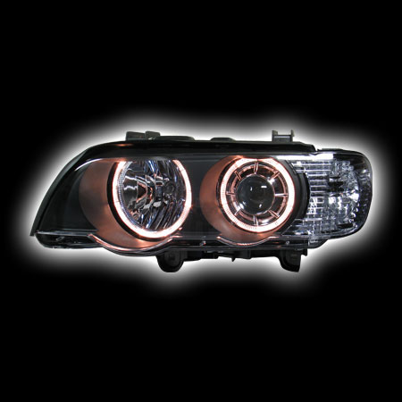 Альтернативная оптика для BMW X5 '98-'03, фары, линза, 