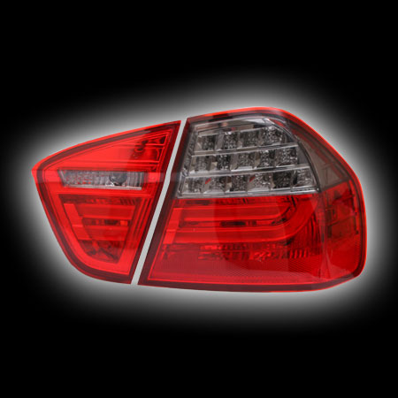 Альтернативная оптика для BMW E90 Седан `05-`08, T/L,фонари задние,  светодиодные, тонированные, светодиодный поворотник (тюнинг оптика, цена за комплект)