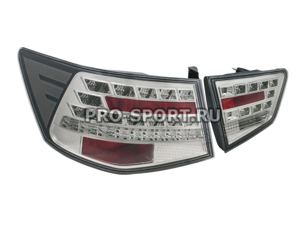 Альтернативная оптика для KIA FORTE/CERATO '09 - фонари задние, светодиодные, тонированные (тюнинг оптика, цена за комплект)