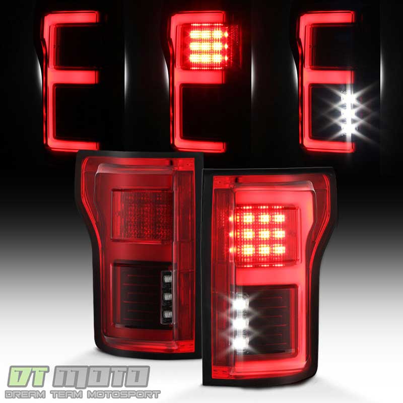 Альтернативная оптика для Ford F150  (2014-... ), красный (тюнинг оптика, цена за комплект)