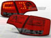Альтернативная оптика для AUDI A4 B7 11.04-03.08 AVANT RED SMOKE LED (тюнинг оптика, цена за комплект)