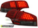 Альтернативная оптика для AUDI A4 B7 11.04-11.07 SEDAN RED SMOKE LED (тюнинг оптика, цена за комплект)