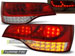 Альтернативная оптика для AUDI Q7 06-09 RED WHITE LED (тюнинг оптика, цена за комплект)