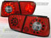 Альтернативная оптика для SEAT IBIZA 09.99-03.02 RED WHITE LED (тюнинг оптика, цена за комплект)