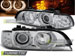Альтернативная оптика для BMW E39 09.95-06.03 ANGEL EYES CHROME LED INDIC. (тюнинг оптика, цена за комплект)