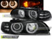 Альтернативная оптика для BMW E39 09.95-06.03 ANGEL EYES BLACK LED INDIC. (тюнинг оптика, цена за комплект)