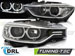 Альтернативная оптика для BMW F30 / F31 10.11 - 05.15 ANGEL EYES LED BLACK (тюнинг оптика, цена за комплект)