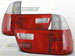 Альтернативная оптика для BMW X5 `00-`06,фонари задние, белые/красные/хрустальные (тюнинг оптика, цена за комплект)