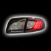 Альтернативная оптика для MAZDA 3 `03-'08, T/L ,фонари задние, светодиодные седан, черный (тюнинг оптика, цена за комплект)
