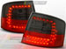 Альтернативная оптика для AUDI A6 AVANT `97-`01 универсал, фонари задние, светодиодные, красные, тонированные (тюнинг оптика, цена за комплект)