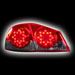 Альтернативная оптика для HONDA CIVIC 4D '06-, T/L, фонари задние светодиодные, красные/тонированные NO (тюнинг оптика, цена за комплект)