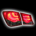 Альтернативная оптика для CHEVROLET CRUZE Седан `09- , фонари задние, «BMW F Series Style», светодиодные, тонированные/красные (тюнинг оптика, цена за комплект)