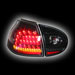 Альтернативная оптика для VW GOLF 5 `03-, фонари задние, светодиодные, черные, светодиодный поворотник NO (тюнинг оптика, цена за комплект)
