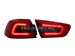 Альтернативная оптика для MITSUBISHI LANCER X T/L,фонари задние, Audi стиль , светодиодные, тонированные/красные (тюнинг оптика, цена за комплект)