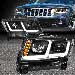 Альтернативная оптика для Jeep Grand Cherokee (2011-2013), черный  (тюнинг оптика, цена за комплект)