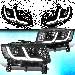 Альтернативная оптика для Jeep Grand Cherokee (2014-2016), черный  (тюнинг оптика, цена за комплект)
