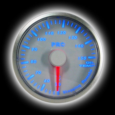 Указатель температуры масла 60мм, синяя подсветка (возможно дистанционное управление)