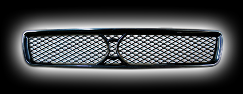 Декоративная решетка радиатора AUDIA4`95-00 пластиковая с сеткой