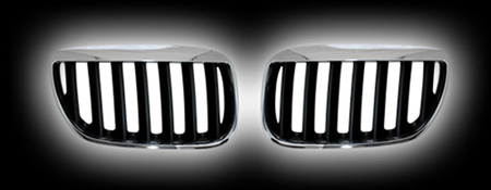 Декоративная решетка радиатора BMW X5 '03 черная/хром