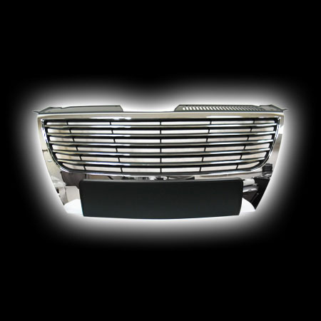 Декоративная решетка радиатора V.W.PASSAT `06- с рамкой под номер, черный