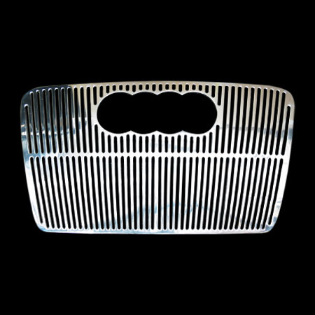 Декоративная решетка радиатора Audi A4 `07-,полированный алюминий