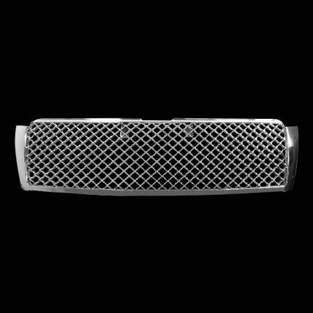 Декоративная решетка радиатора для TOYOTA PRADO FJ150 `09-, хромированная сетка( Bentley стиль)