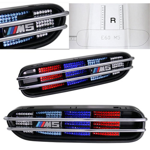 Декоративная решетка радиатора BMW M5 E60 '06-07 color crystals