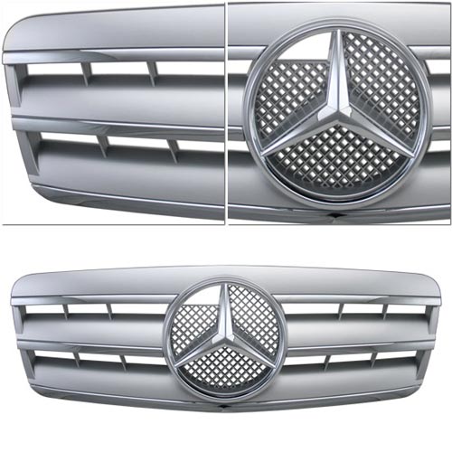 Декоративная решетка радиатора Mercedes W208 CLK 320 430 55 '98-03