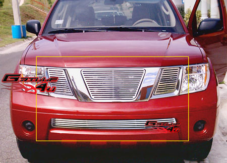 Декоративная решетка радиатора Nissan Pathfinder '05- , алюминий