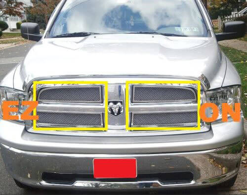 Декоративная решетка радиатора Dodge Ram Pickup R1500  '09-12, нержавейка 