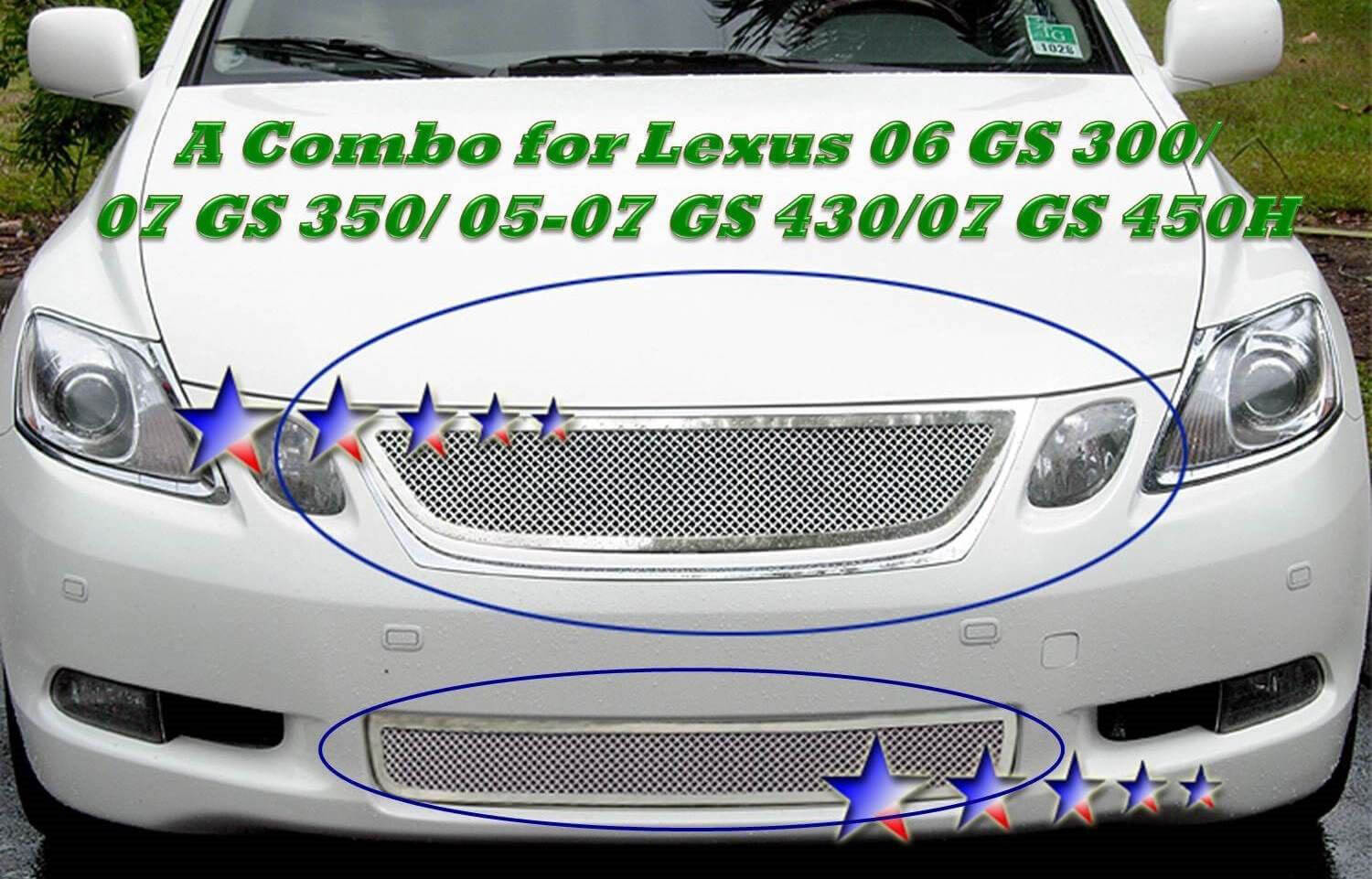 Декоративная решетка радиатора+ бампера для Lexus GS,