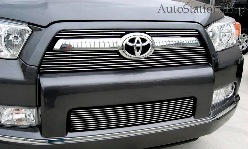 Декоративная решетка радиатора+бампера для Toyota 4Runner '10-13, алюминий