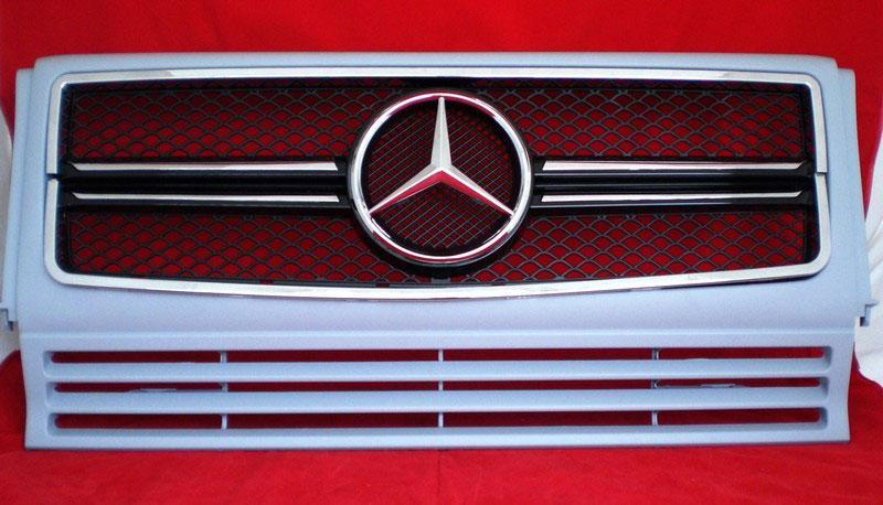 Решетка радиатора в стиле AMG для Mercedes G-класса.
Для моделей: W463, W462, W461.
Год выпуска: 1990-2014.
Материал: ABS-пластик.
Цвет: под покраску.
В комплекте оригинальная эмблема-звезда (арт.А163 888 00 86)