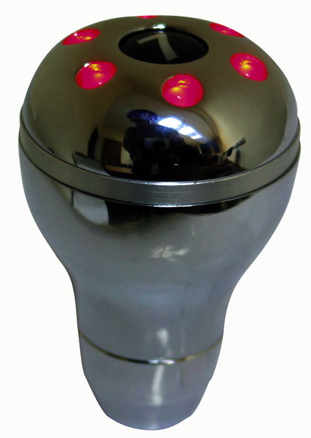 Ручка КПП PROSPORT, LED 7цв , (battery) хром T1 YT-8753-71