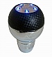 Ручка КПП PROSPORT, LED син цв , (battery) черн карб YT-8754-5BLK.С-BL