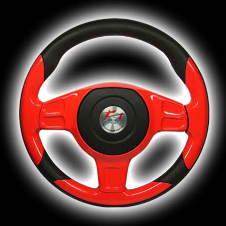 Руль F1 SPORT красный с черными вставками, 320mm