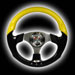 Руль F1 SPORT черный с желтыми вставками, 330mm