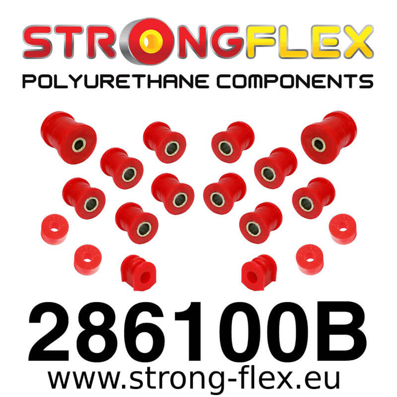 286100B: Set of rear suspension polyurethane