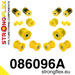 086096A: Комплект передних сайлентблоков подвески SPORT