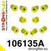 106135A: Комплект полеуретановых сайлентблоков передней подвески SPORT